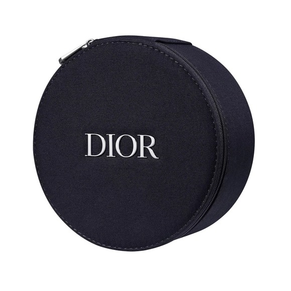 Dior Handbags - DIOR Beauty Round Travel Case Pouch Zipper Black Cosmetic Organizer New